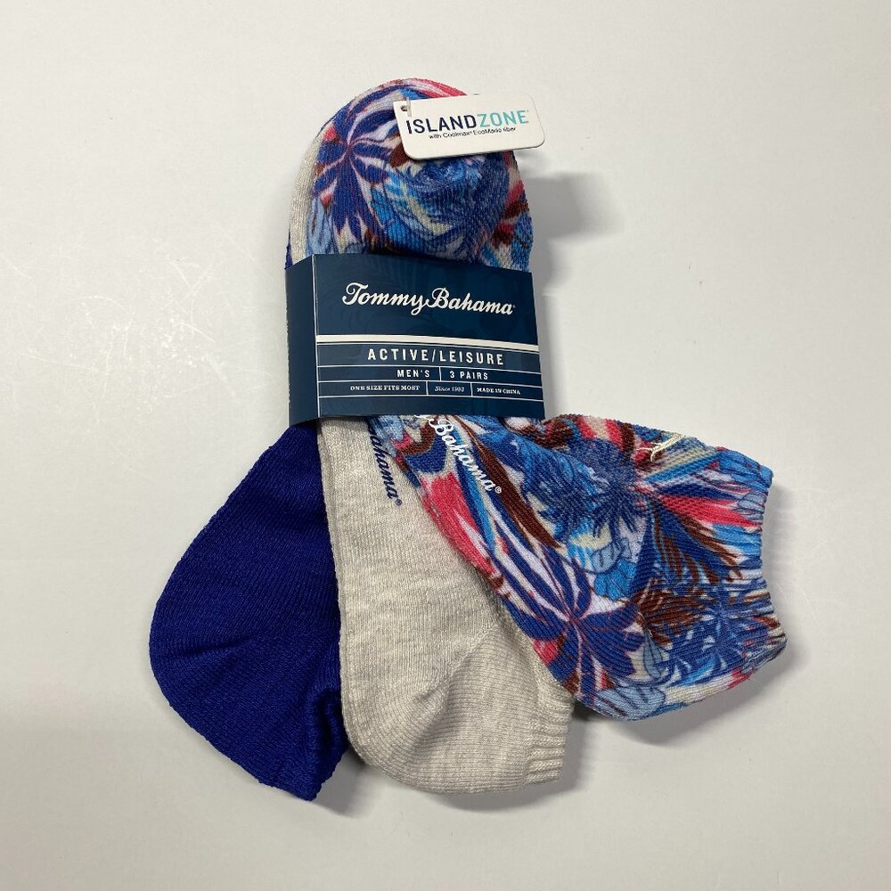 COPY - Tommy Bahama Coolmax Island Zone Low Cut Socks One Size - 3 Pair